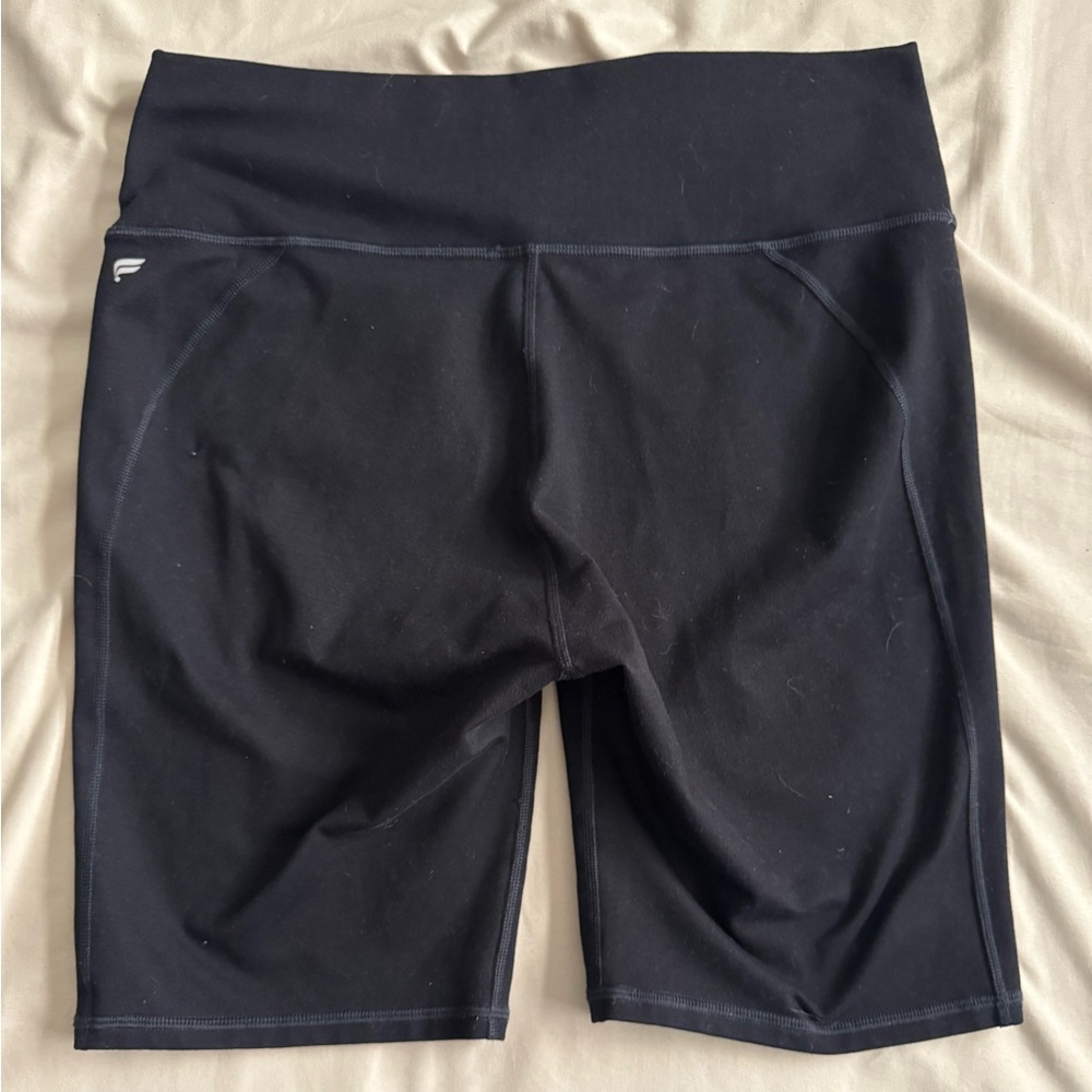 PowerHold Black Biker Shorts 8” - Picture 2 of 4